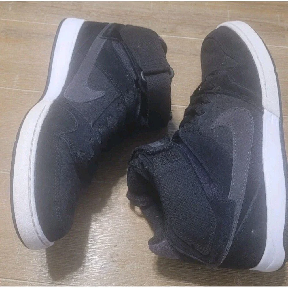 Size 8 - Nike SB Zoom Mogan 2 Mid Black Men's Skateboarding Shoes Sneakers 2014